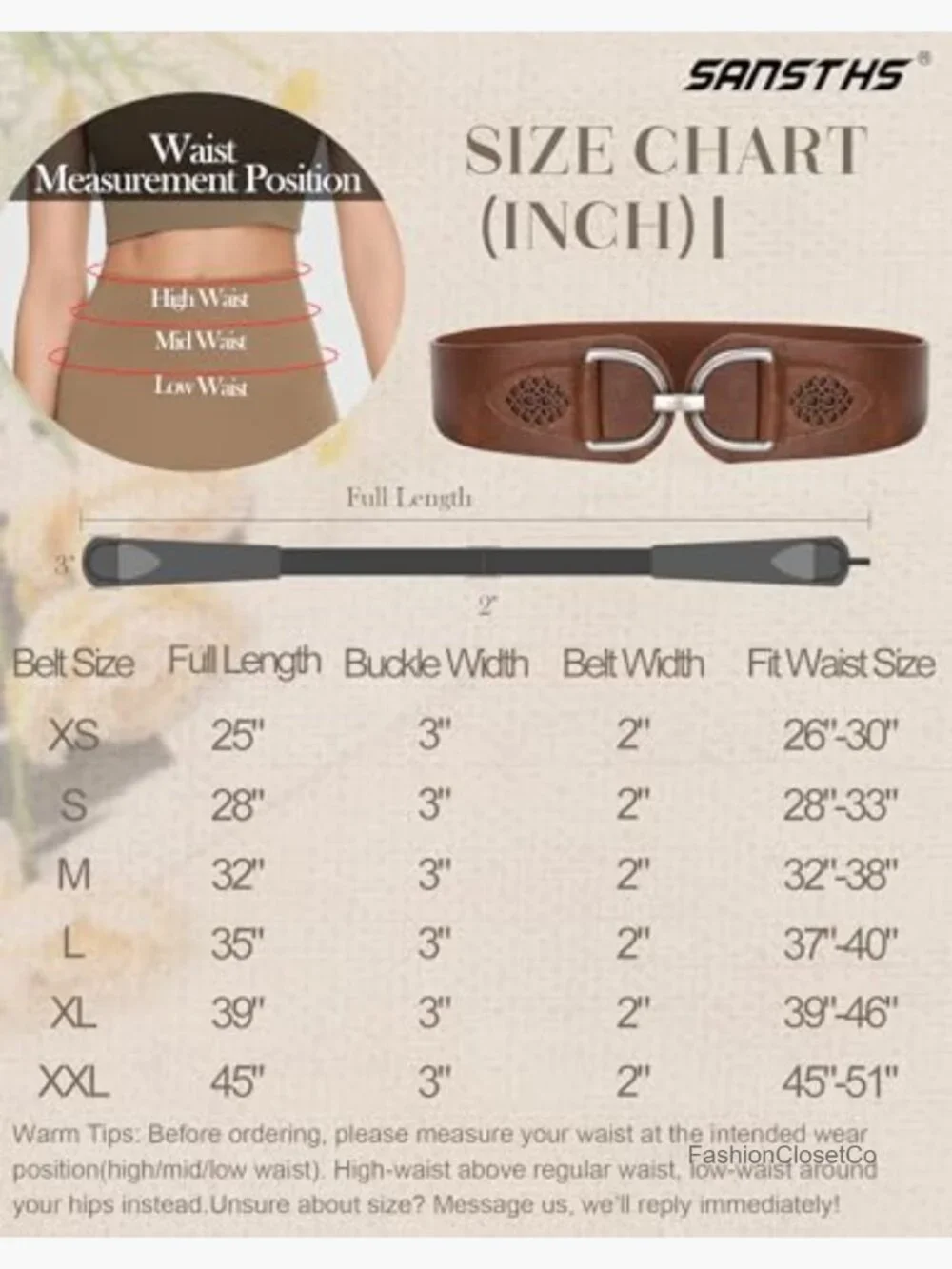 Vintage Stretchy Wide Belt Chunky Buckle Elastic Waist Belts Dresses Coats